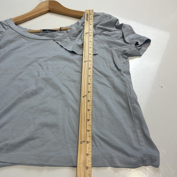 See By Chloe Blue- Grey Short Sleeve Tee Size 8 - Picture 5 of 5